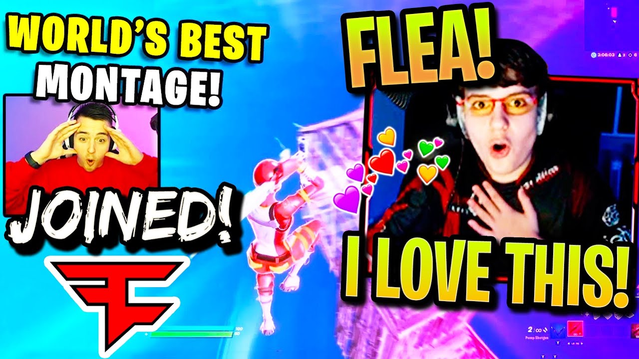 Clix REACTS to FLEA "5 EDITOR MONTAGE" & LEAKS Joining FaZe CLAN! (Fortnite)