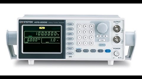 AFG 2005 Function Generator Tutorial
