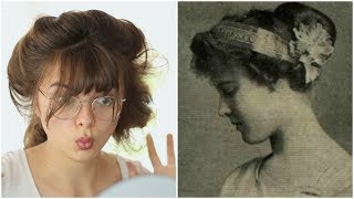 Following A 1911 Hair Tutorial | Edwardian Psyche Knot