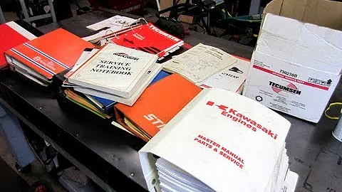 Some Small Engine Repair Manuals I Own