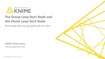The Group Loop Start Node and the Chunk Loop Start Node