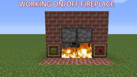 Minecraft Tutorial: Redstone On/Off Fireplace