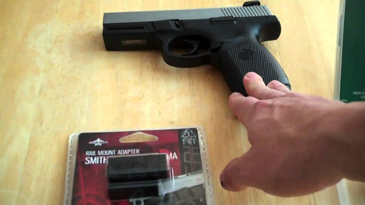 Laser Rail Sight for 9mm Pistol Review YouTube
