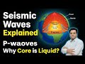 Behavior of Seismic Waves Explained | P Waves vs S Waves | Earth’s Interior | UPSC Geography