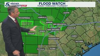 Flash flood threat grows as more heavy rain targets South Texas | KENS 5 Weather Impact Forecast