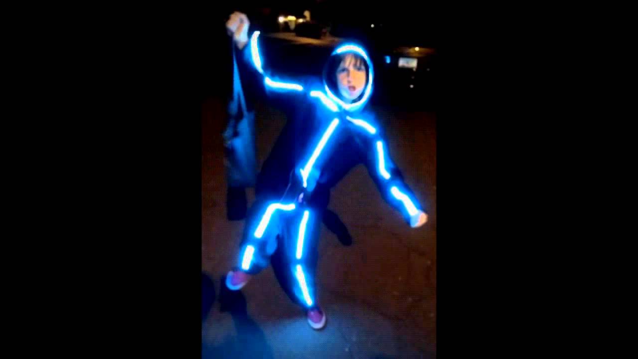 Homemade LED Halloween costume YouTube