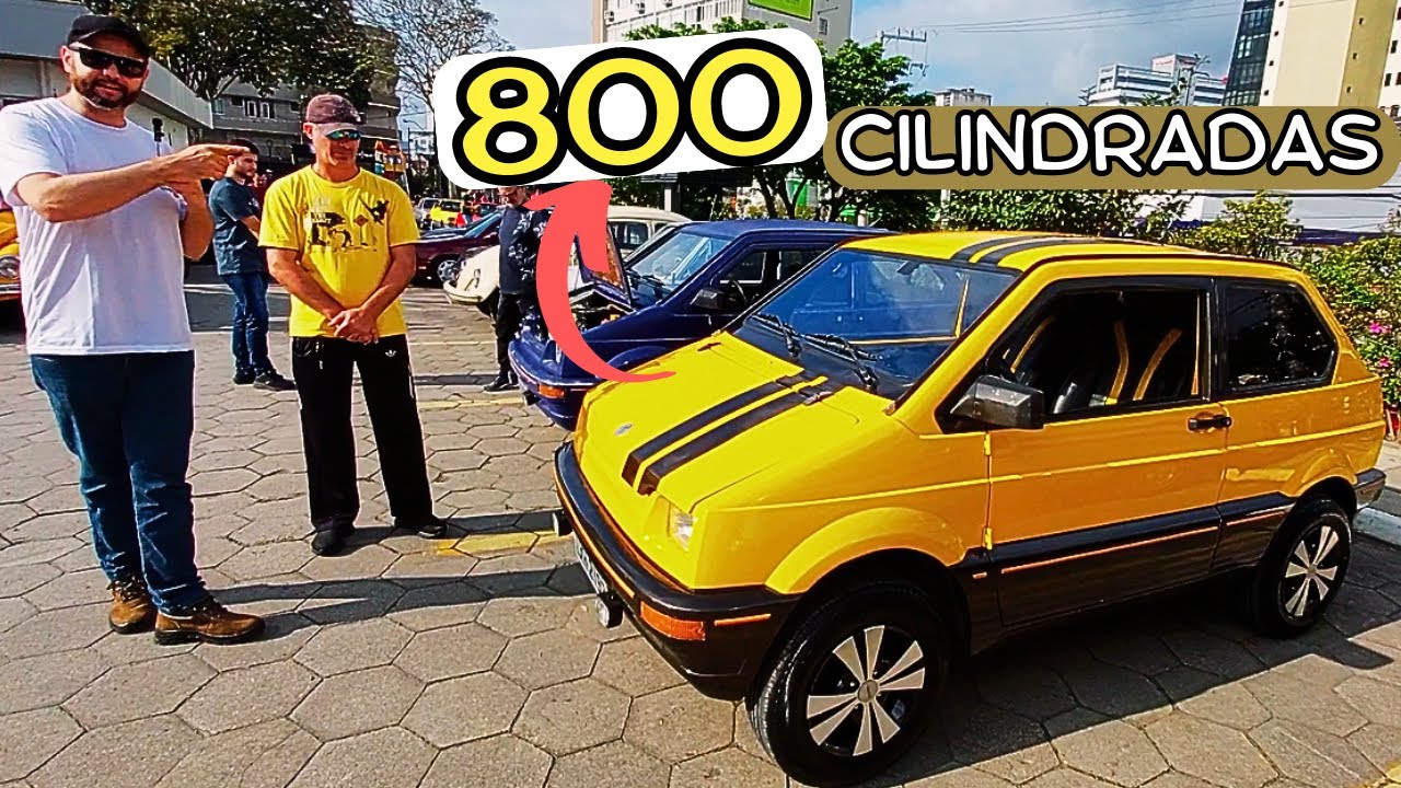 SUPER MINI - PESA 650Kg, 800 CILINDRADAS, AMARELO FERRARI - O COMPACTO DOS ANOS 90 - GURGEL 1993