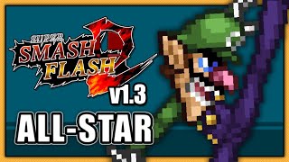 Super Smash Flash 2 (v1.3) - All-Star || Waluigi