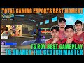 IQOOTG TOTAL GAMING ESPORTS BEST MOMENT 😱| TG SHANKY THE CLUTCH MASTER ☠️ | BACK TO BACK CLUTCHES 💀