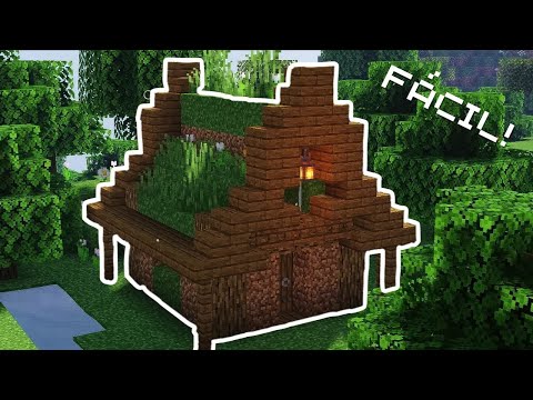 ⚒️como hacer una casa BONITA de inicio para Minecraft SURVIVAL🏚️🌿(FACIL Y RAPIDO)