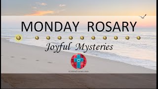 Monday Rosary • Joyful Mysteries of the Rosary 💙 Footprints in the Sand at Sunrise