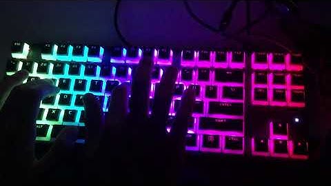 Keyboard sound test HYPERX ALLOY ORIGINS CORE TKL red switch (modded)