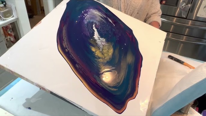 How To Clean And Varnish the Acrylic Pour Paintings with Silicon