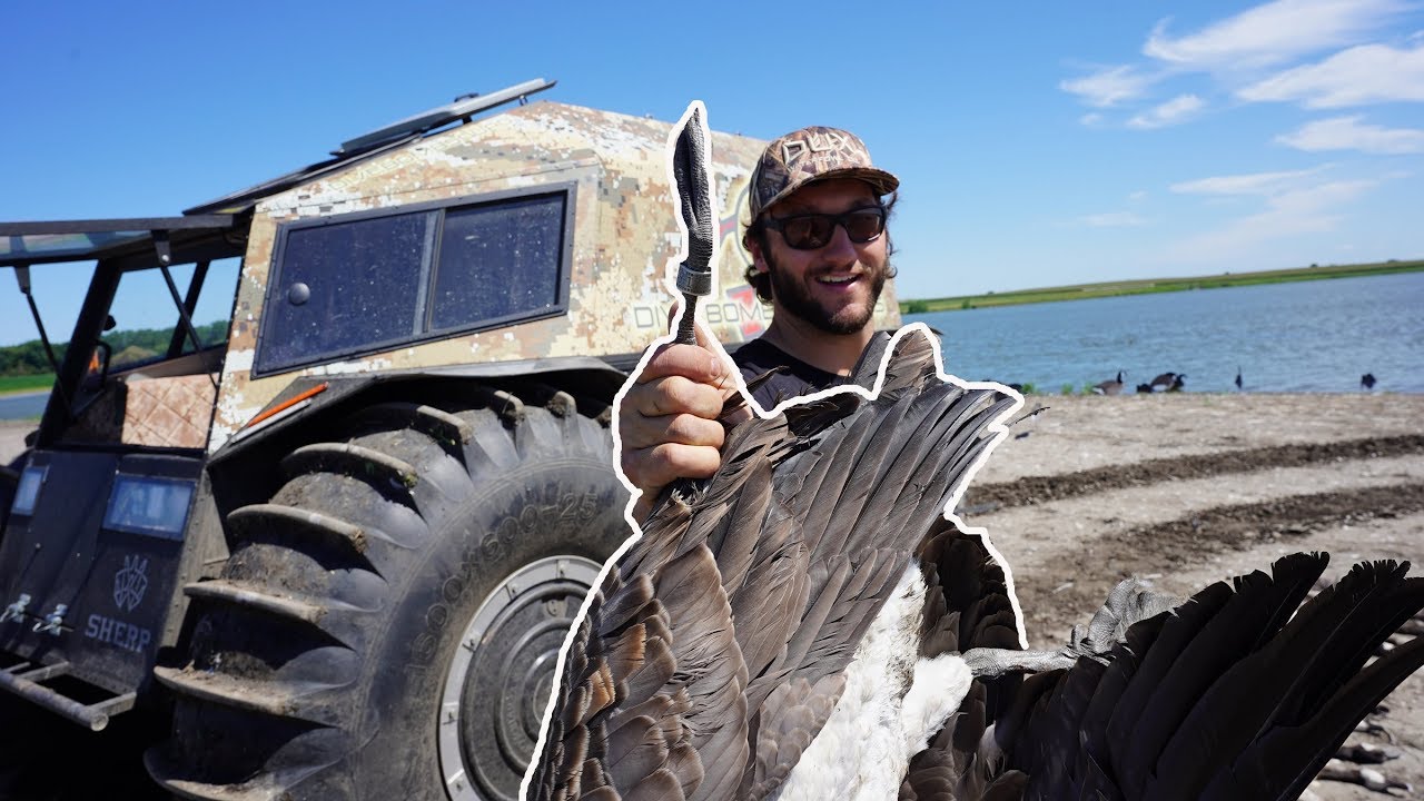 Banded Honker Over Water!! North Dakota Goose Hunt Day 2 YouTube