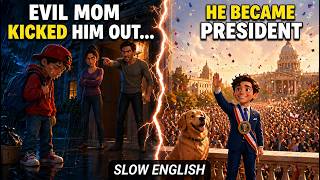 Wicked Stepmom Abandoned Him... Now He Is The President | Slow English Story
