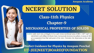 EXERCISE 9.19 || NCERT Solutions for Class 11 Physics Chapter 9 Mechanical Properties of Solids