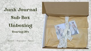 Junk Journal Subscription Box Unboxing #junkjournal #subbox #unboxing