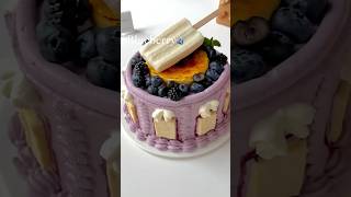Blueberry cake😋好吃又简单😋一起学起来 #cake #ytshorts  #youtubeshorts #dessert #youtube #甜品 #trend #trending