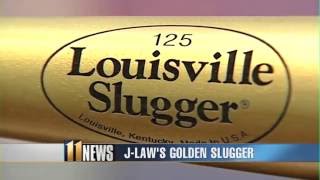 Louisville Slugger honors Jennifer Lawrence 2012