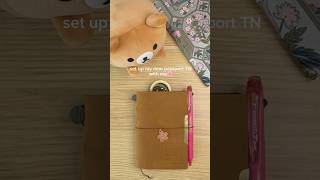 set up my passport travelers notebook w me🌸☕️ #coffeeholic #coffeejourney