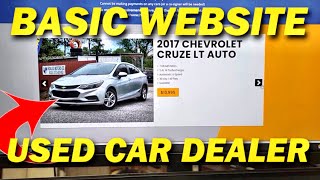 Basic Used Car Dealership Website Home Page - Profitable Car Dealer 1.0