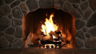 Tranquil Inferno: A Calming Fireplace Ambiance
