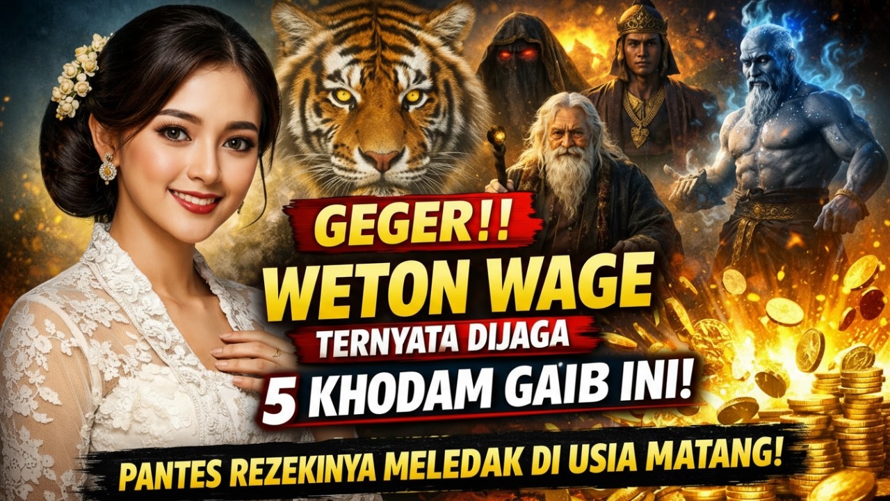 GEGER‼️ WETON WAGE TERNYATA DIJAGA 5 KHODAM GAIB INI! PANTES REZEKINYA MELEDAK DI USIA MATANG!