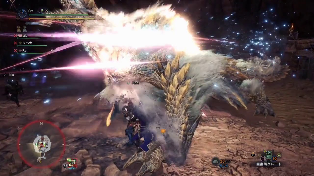 【Special Arena】 Zinogre Co-op Sword & Shield IceBorne Japanese Ver 【No Commentary】
