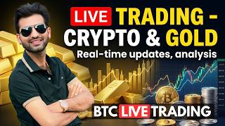 🔴BTC Live Trading | XAUUSD Gold Scalping | Gold live Trading + Crypto Live Strategy #hitutradex