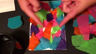 Bleeding Tissue Paper Collage