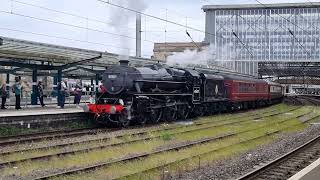 🚂 Lancashire Fusilier steams out of Carlisle Station! Steam magic on 23.5.26 🔥 #trainspotting