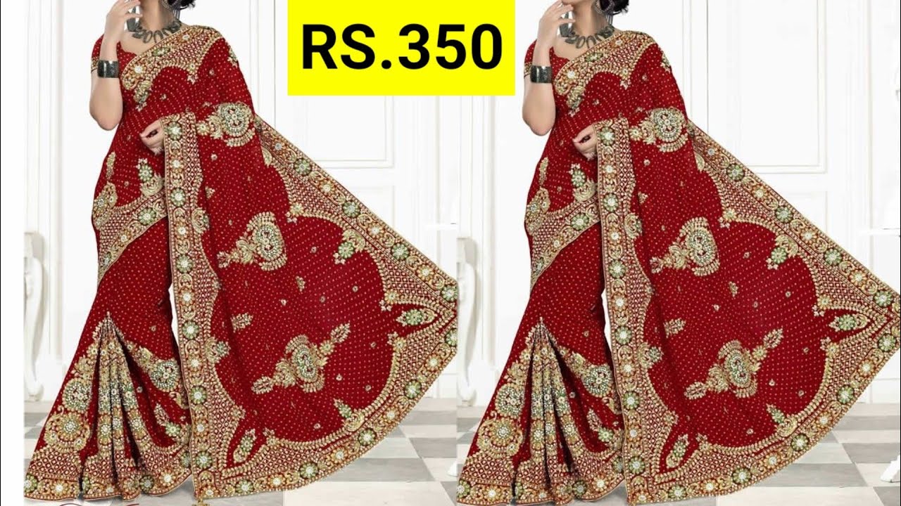 saree designs hand work||heavy stone work saree||saree Designs for wedding party||saree designs 2022