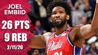 Joel Embiid overcomes boos, Marcus Morris scuffle in 76ers vs. Clippers | 2019-20 NBA Highlights