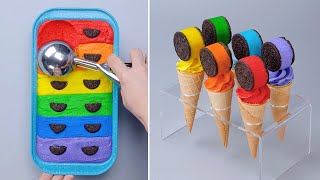 Satisfying Rainbow Cake Decorating Tutorial | So Tasty Cake Compilation  Homemade Chocolate Cake