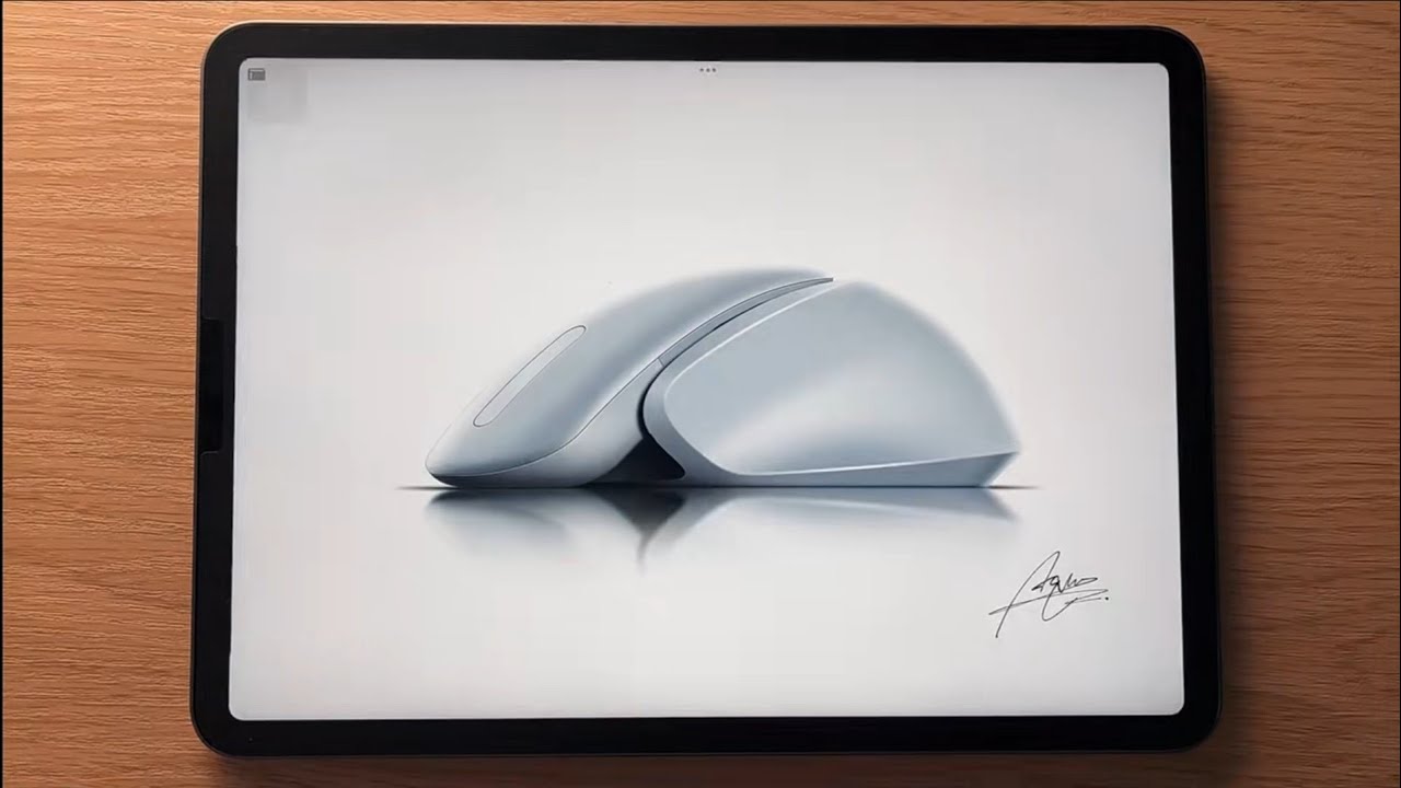 It shouldn't be difficult to draw a product rendering with Procreate? 