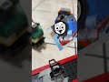 Lego Thomas crashed wall dead end and Lego train