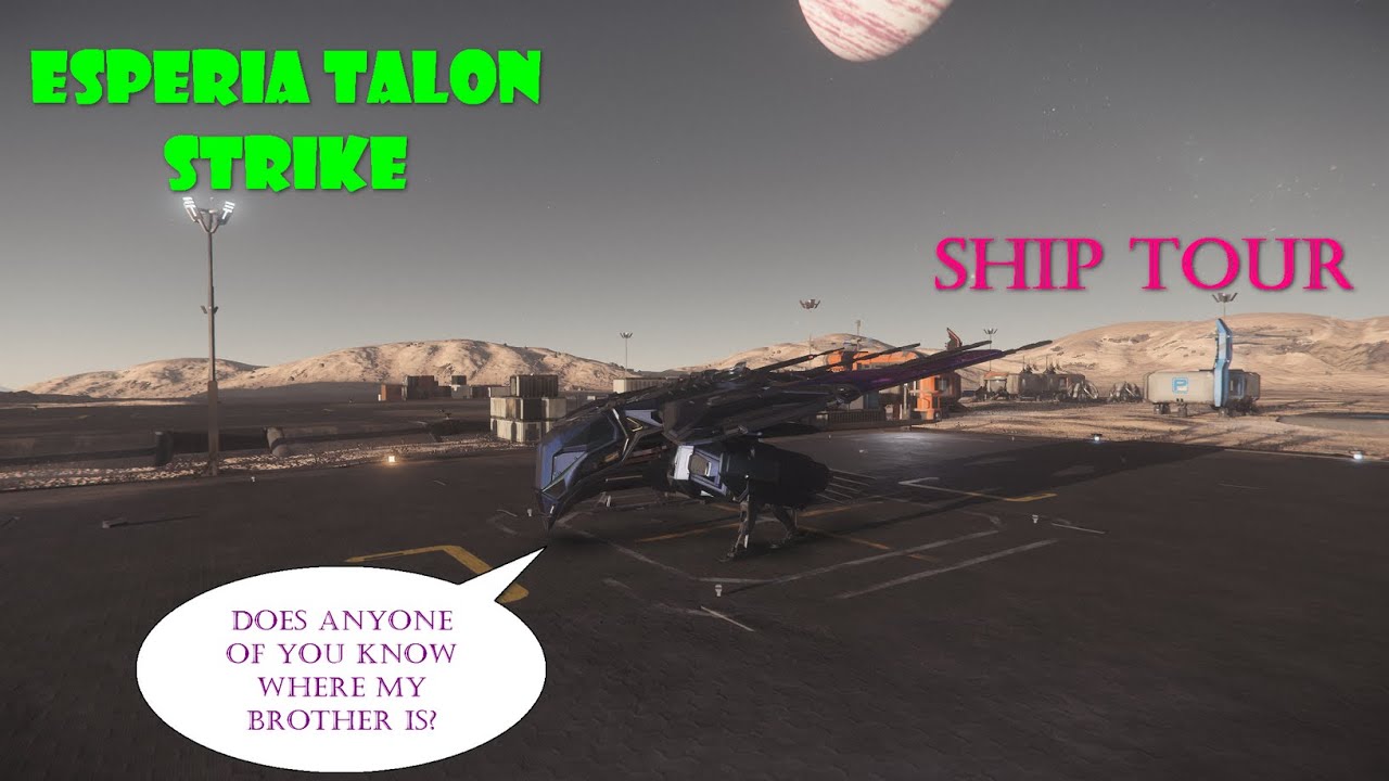 Star Citizen Esperia Talon Strike Ship Tour (patch 3.14)