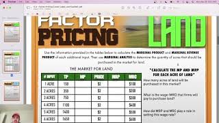 5 4   Factor Pricing