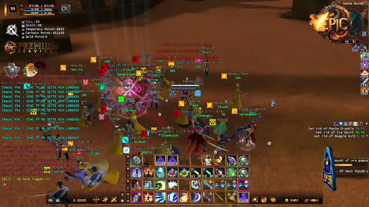 Keseruan PB Sette Di RF EPIC PVP