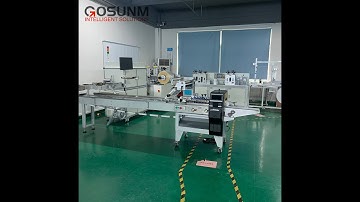 Automatic 1+1 Face mask making MC integrated with CCD vision inspection earloop folding flow wrapper