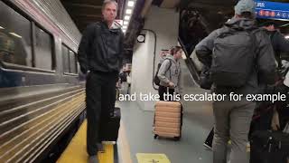 Train deboarding at NY Penn Station, do you have to exit out to Moynihan Train Hall? A review