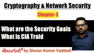 Security Goals and Security Services | CIA Triad in Cryptography (తెలుగులో) Security Goals and Security Services | CIA Triad in Cryptography (తెలుగులో)