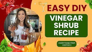 Easy DIY Apple Cider Vinegar Shrub Recipe | All Ingredients From Costco!!!