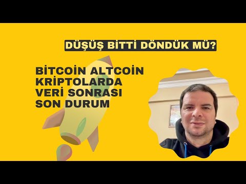 Veriler Geldi Böyle Oldu #Bitcoin #Btc #Altcoin #Kriptopara larda Son Durum Yön Neresi Yorum