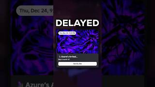 The Azure update has been DELAYED... #shorts #roblox #forsaken