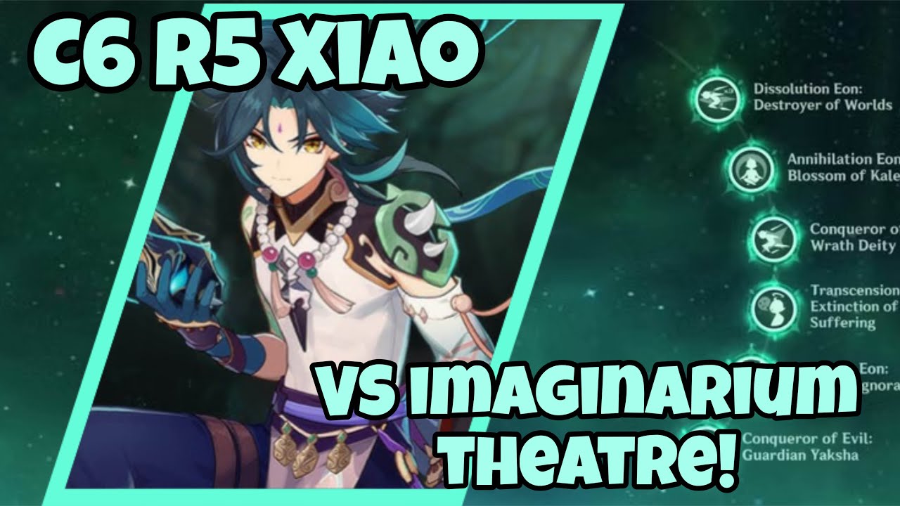 DESTROYING ENEMIES WITH C6 R5 XIAO IN IMAGINARIUM THEATRE | GENSHIN IMPACT
