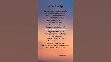 Jessie J Ft B O B Price Tag Lyrics Lyrics Shortlyric Song Pricetag Jessiej B O B 