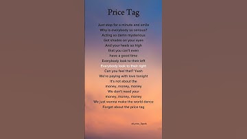 Thumbnail of Jessie J (ft. B.O.B) - Price Tag (Lyrics) #lyrics #shortlyric #song #pricetag #jessiej #b.o.b