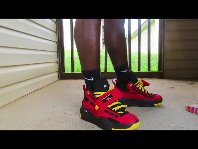 NEW Polo Ralph Lauren PS100 High-Top Sneakers 809846180002‎ Red/Black Men main image 4