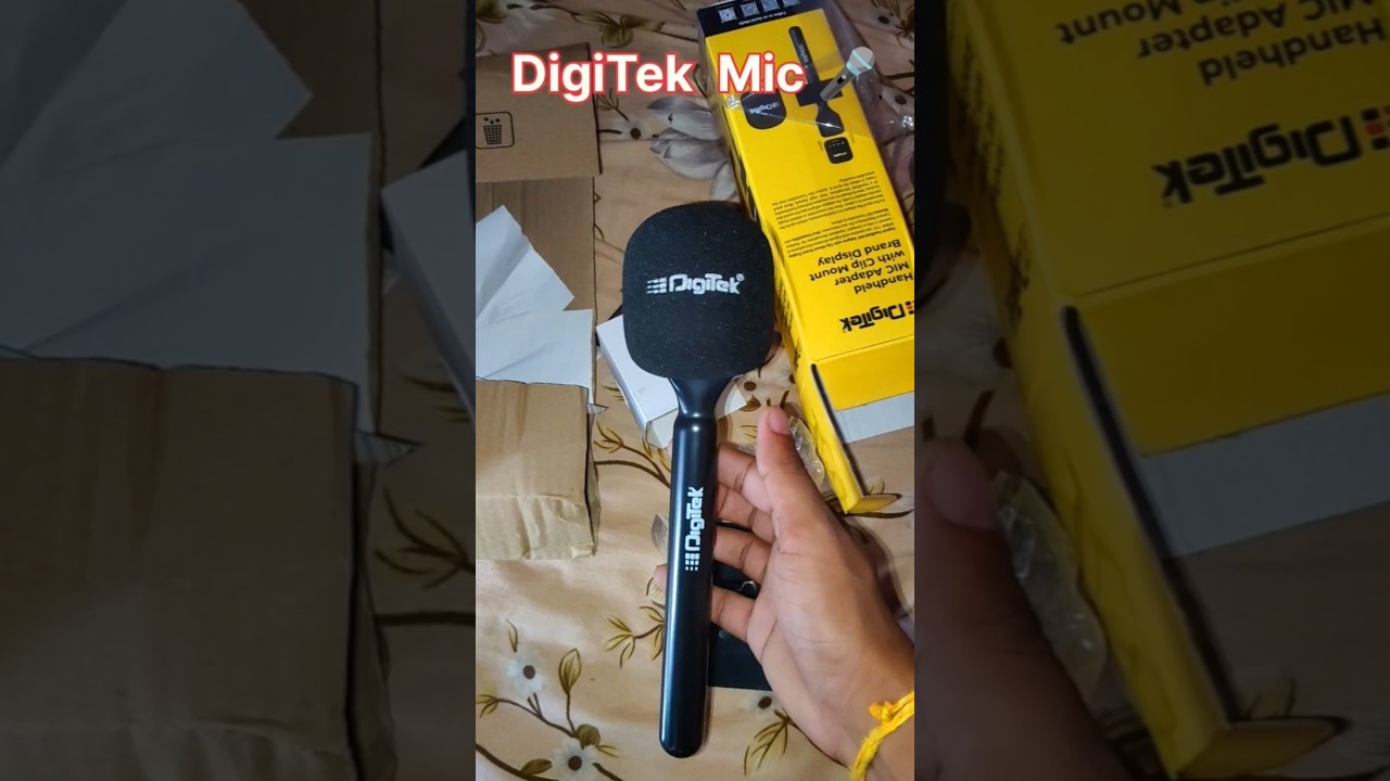 Digitek (DHMA 102) Handheld Mic Adapter with Clip Mount & Branding Display 